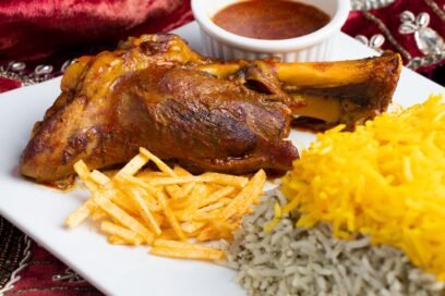 Mehman Baghali Polo Lamb Shank