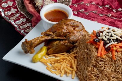 Mehman Qabuli Polo Lamb Shank - Afghan Dishes